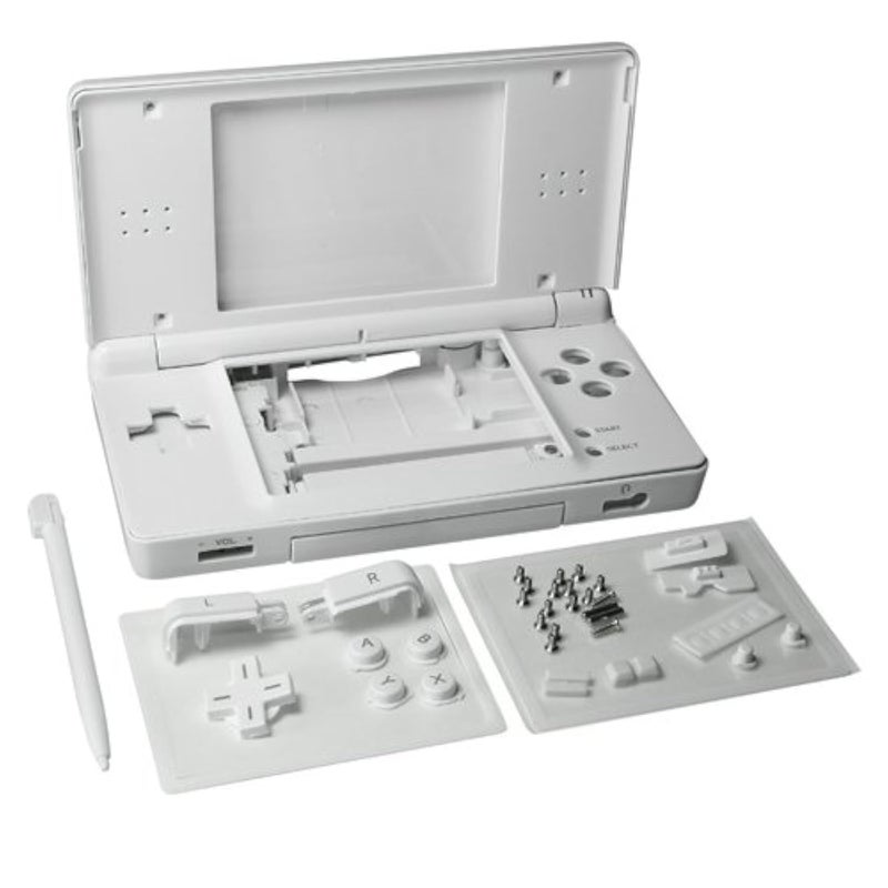 OSTENT Full Repair Parts Replacement Housing Shell Case Kit for Nintendo DS Lite NDSL Color White - Image 1